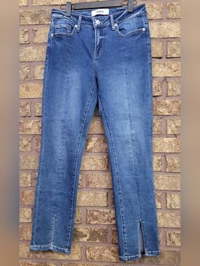 Mica Skinny Denim Jeans Size 26 Cotton Stretch Front Slits